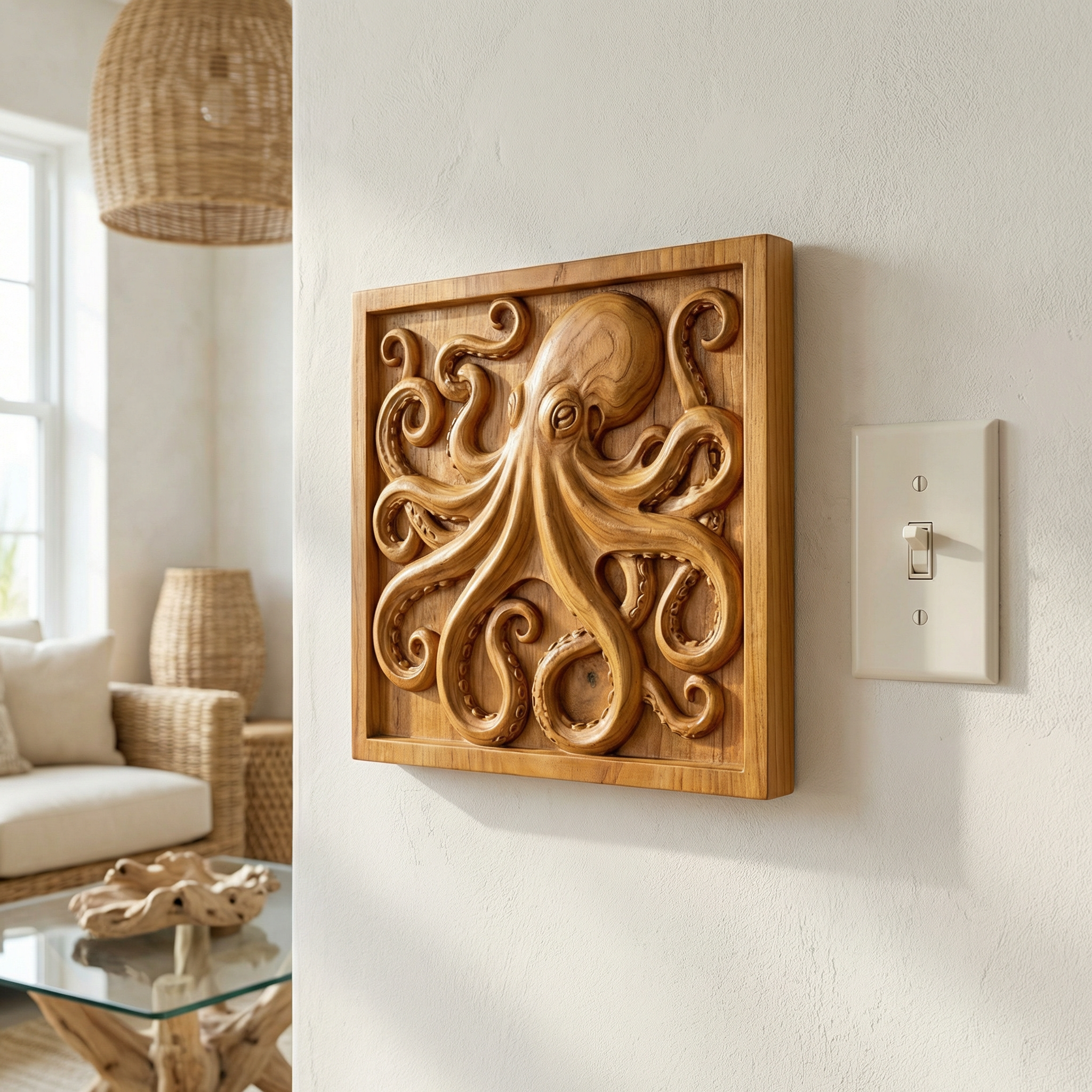 Octopus Wood Carving
