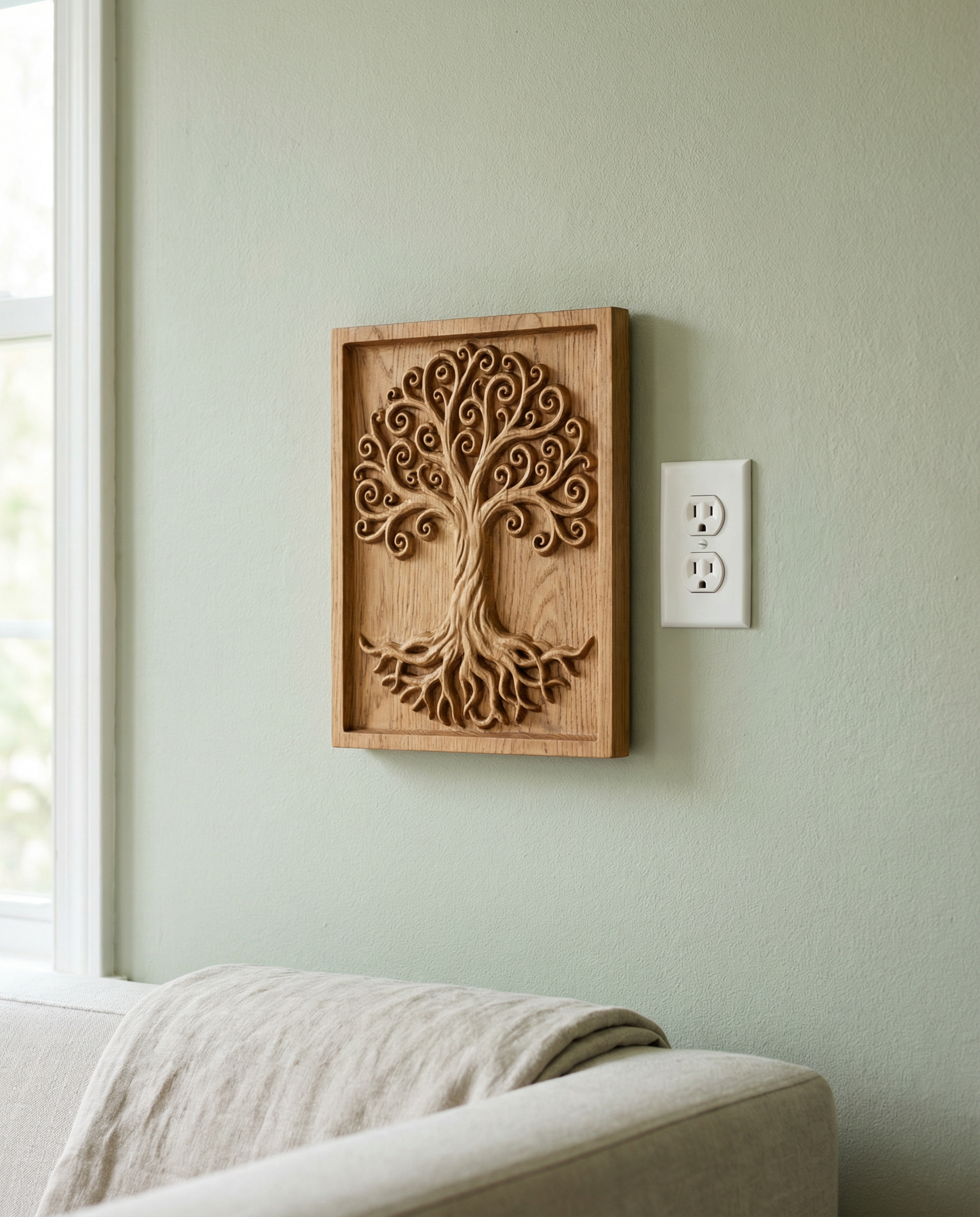 Tree of Life Wood Carving